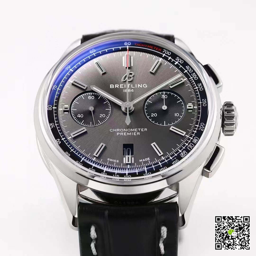 Replica Breitling Premier B01 Chronograph AB0118221B1P1 11 Best Edition GF Factory V2 Grey Dial