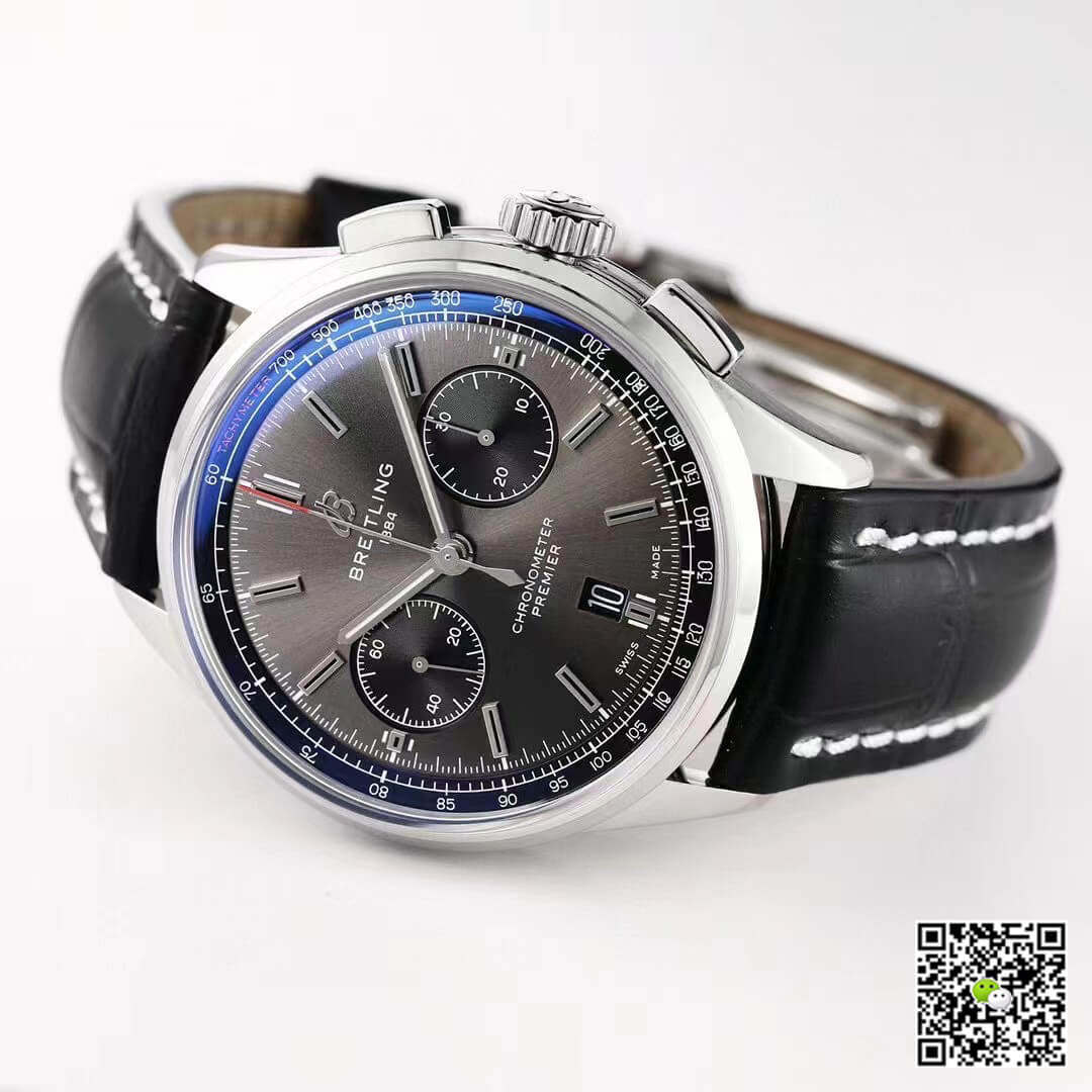 Replica Breitling Premier B01 Chronograph AB0118221B1P1 11 Best Edition GF Factory V2 Grey Dial