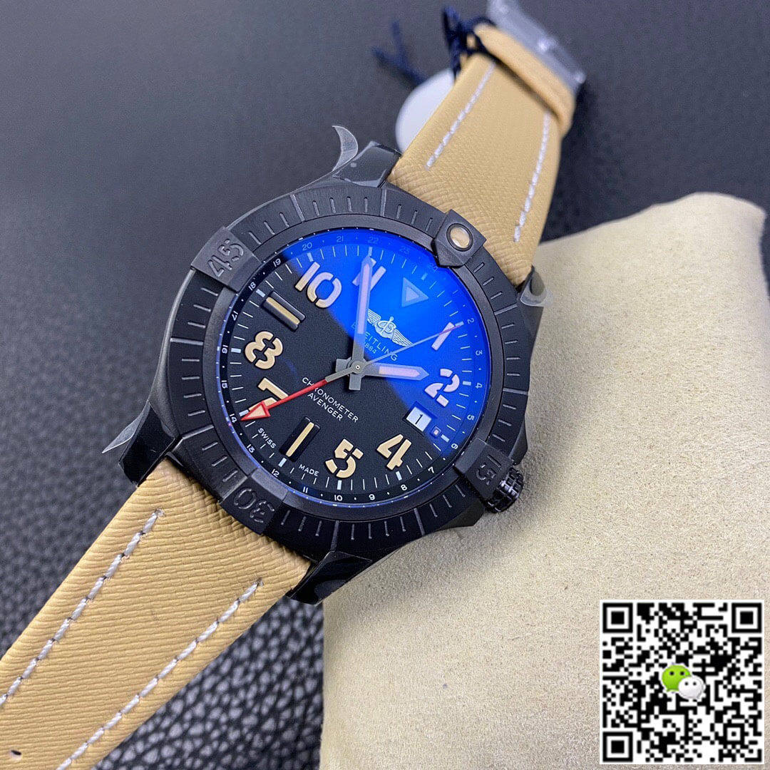 Replica Breitling Avenger GMT 45 V32395101B1X1 11 Best Edition GF Factory Titanium Case