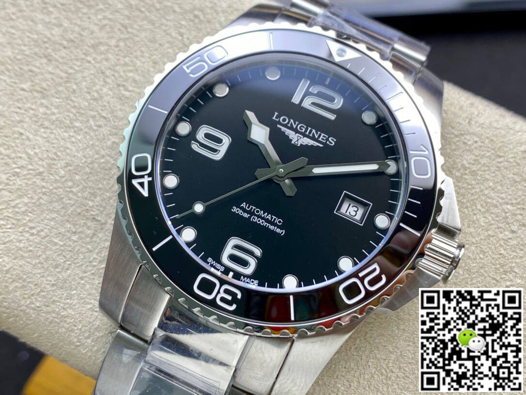 Replica Longines HydroConquest L3.781.4.56.6 11 Best Edition ZF Factory Black Dial Swiss L888.2