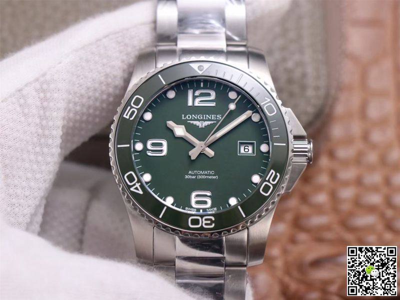 Replica Longines Hydroconquest L3.781.4.06.6 11 Best Edition ZF Factory Green Dial Swiss L888.2