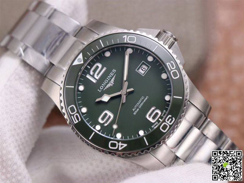 Replica Longines Hydroconquest L3.781.4.06.6 11 Best Edition ZF Factory Green Dial Swiss L888.2