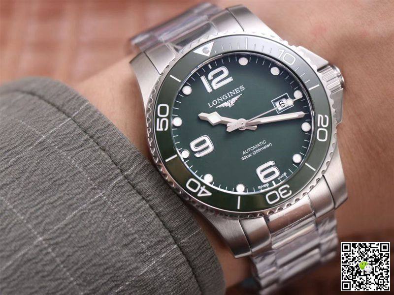 Replica Longines Hydroconquest L3.781.4.06.6 11 Best Edition ZF Factory Green Dial Swiss L888.2