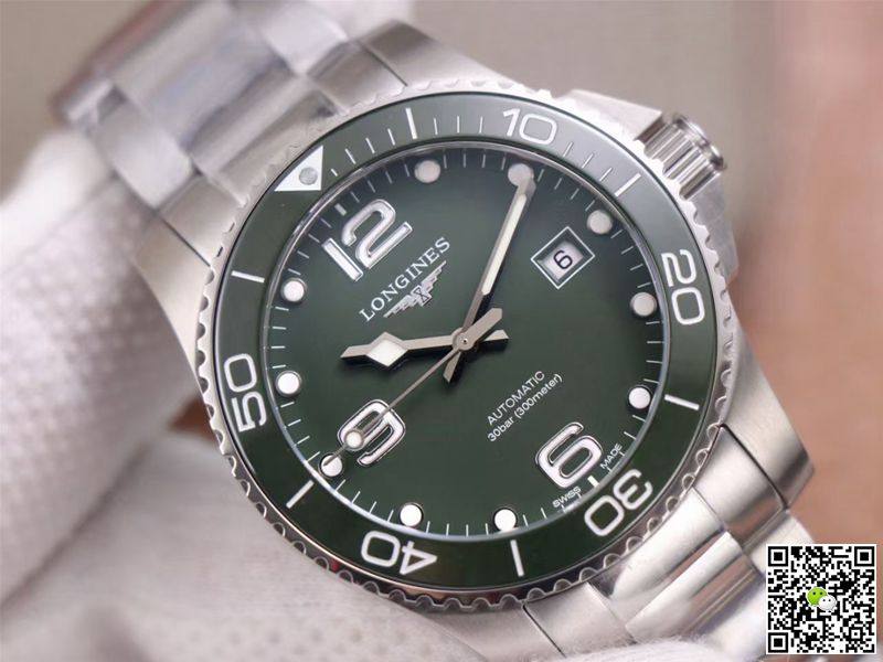 Replica Longines Hydroconquest L3.781.4.06.6 11 Best Edition ZF Factory Green Dial Swiss L888.2