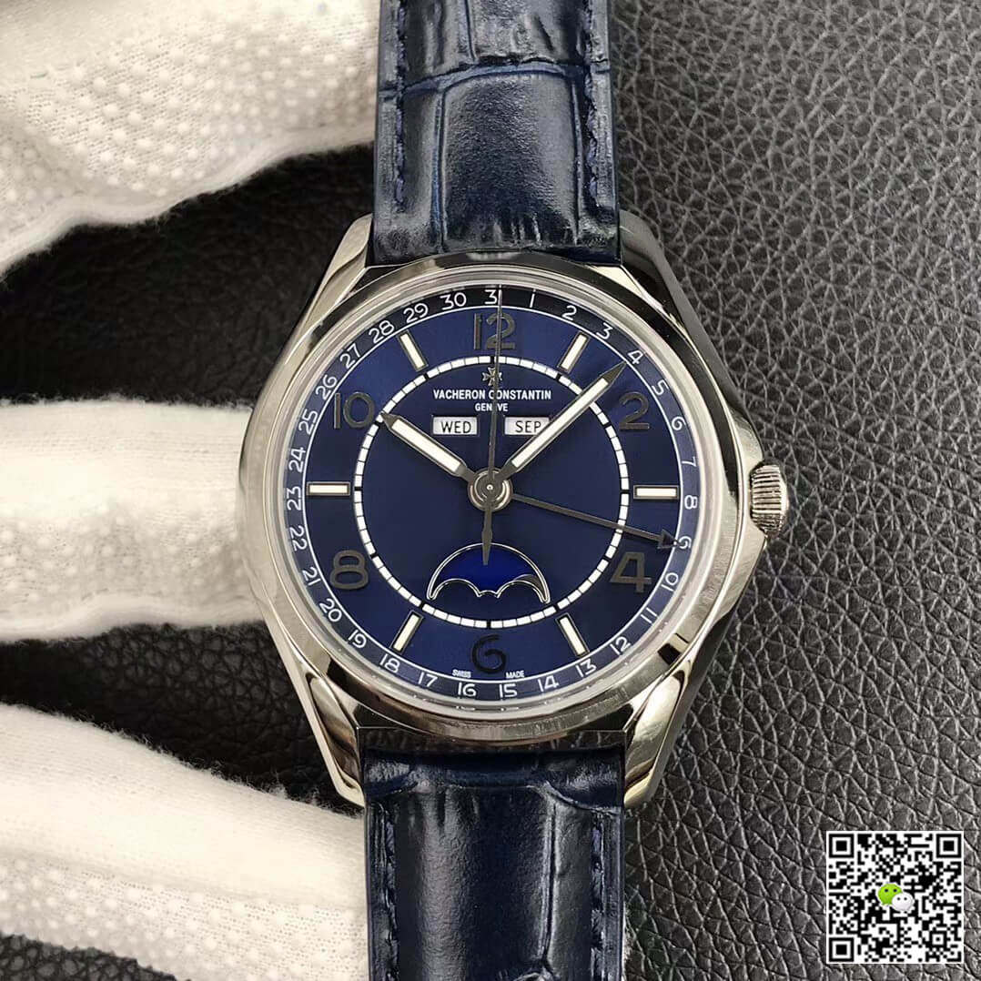 Replica Vacheron Constantin FiftySix Day-Date 4000E000A-B548 11 Best Edition ZF Factory Blue Dial