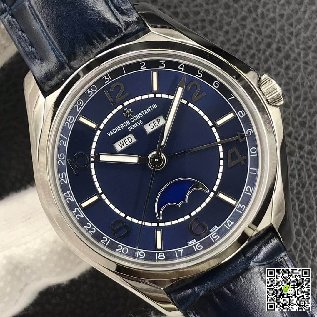 Replica Vacheron Constantin FiftySix Day-Date 4000E000A-B548 11 Best Edition ZF Factory Blue Dial