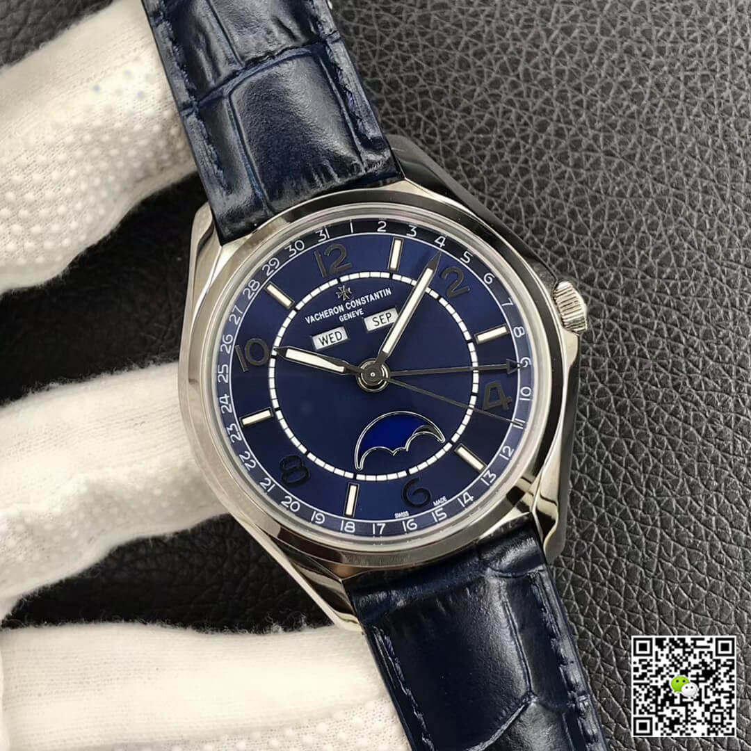 Replica Vacheron Constantin FiftySix Day-Date 4000E000A-B548 11 Best Edition ZF Factory Blue Dial