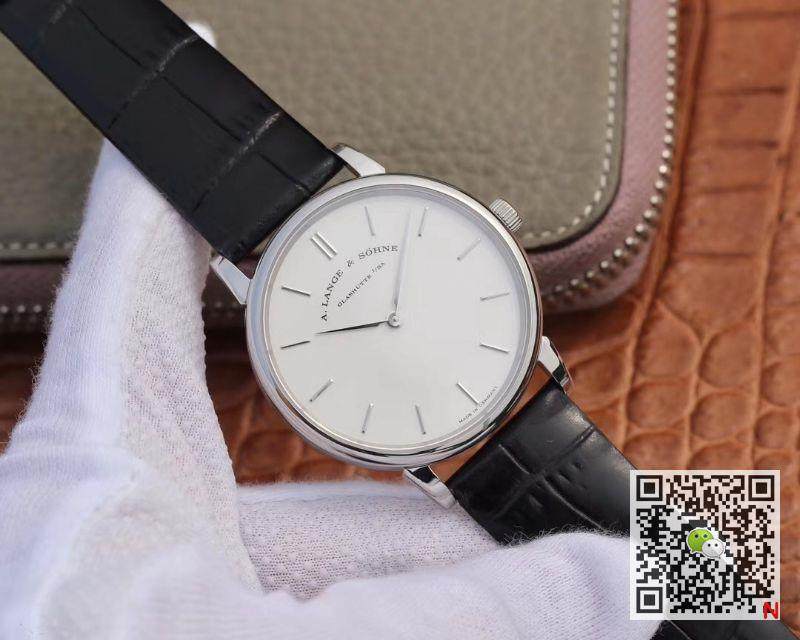 Replica A. Lange & Sohne Saxonia Thin 201.027 11 Best Edition SV Factory white dial Swiss ETA2892