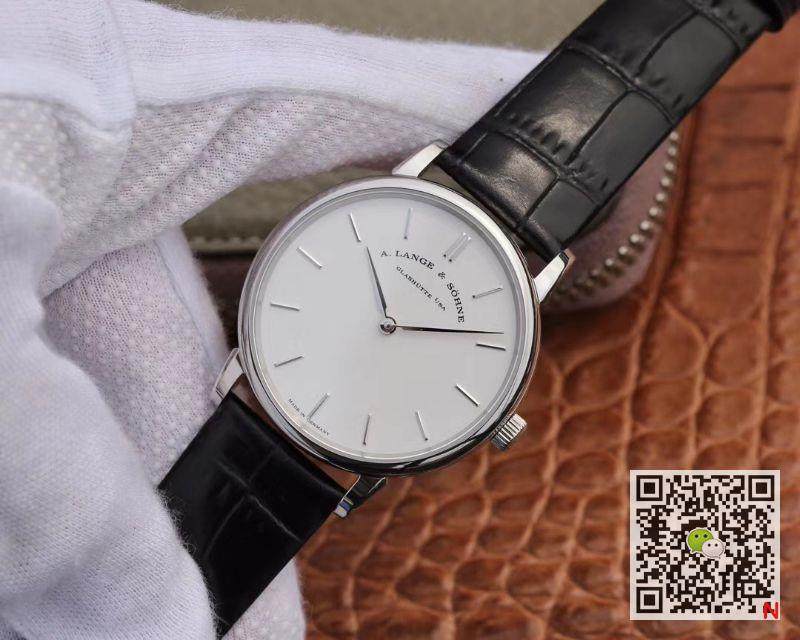 Replica A. Lange & Sohne Saxonia Thin 201.027 11 Best Edition SV Factory white dial Swiss ETA2892