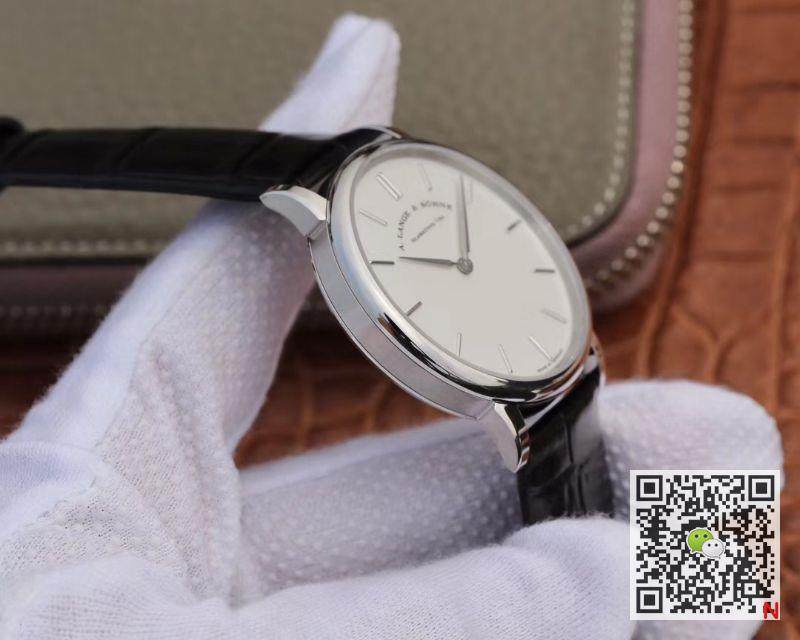 Replica A. Lange & Sohne Saxonia Thin 201.027 11 Best Edition SV Factory white dial Swiss ETA2892