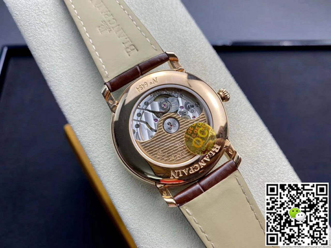 Replica Blancpain Villeret 6654-3642-55B 11 Best Edition OM Factory V3 Leather Strap