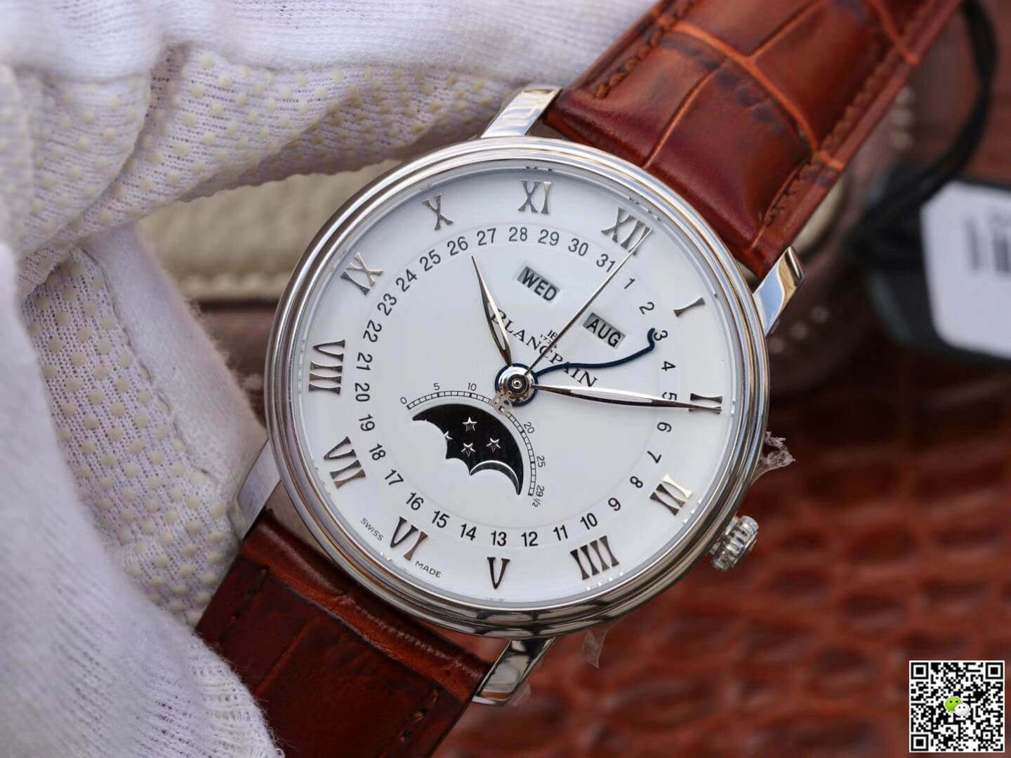 Replica Blancpain Villeret 6654 11 Best Edition OM Factory V2 White Dial