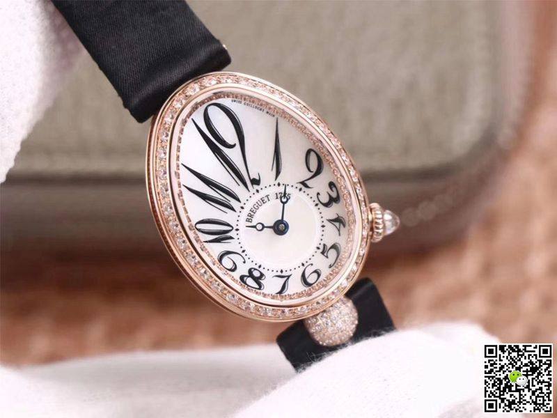 Replica Breguet Reine De Naples 8928BR5W844 DD0D 11 Best Edition ZF Factory Rose Gold Diamond Swiss ETA5373