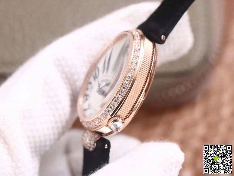 Replica Breguet Reine De Naples 8928BR5W844 DD0D 11 Best Edition ZF Factory Rose Gold Diamond Swiss ETA5373