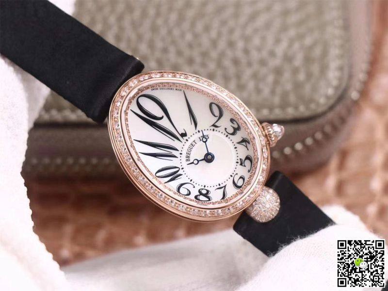 Replica Breguet Reine De Naples 8928BR5W844 DD0D 11 Best Edition ZF Factory Rose Gold Diamond Swiss ETA5373