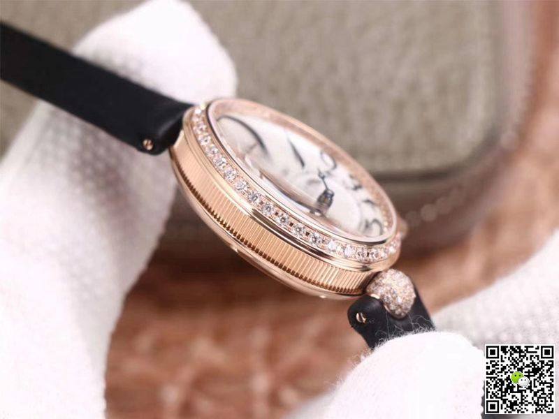 Replica Breguet Reine De Naples 8928BR5W844 DD0D 11 Best Edition ZF Factory Rose Gold Diamond Swiss ETA5373