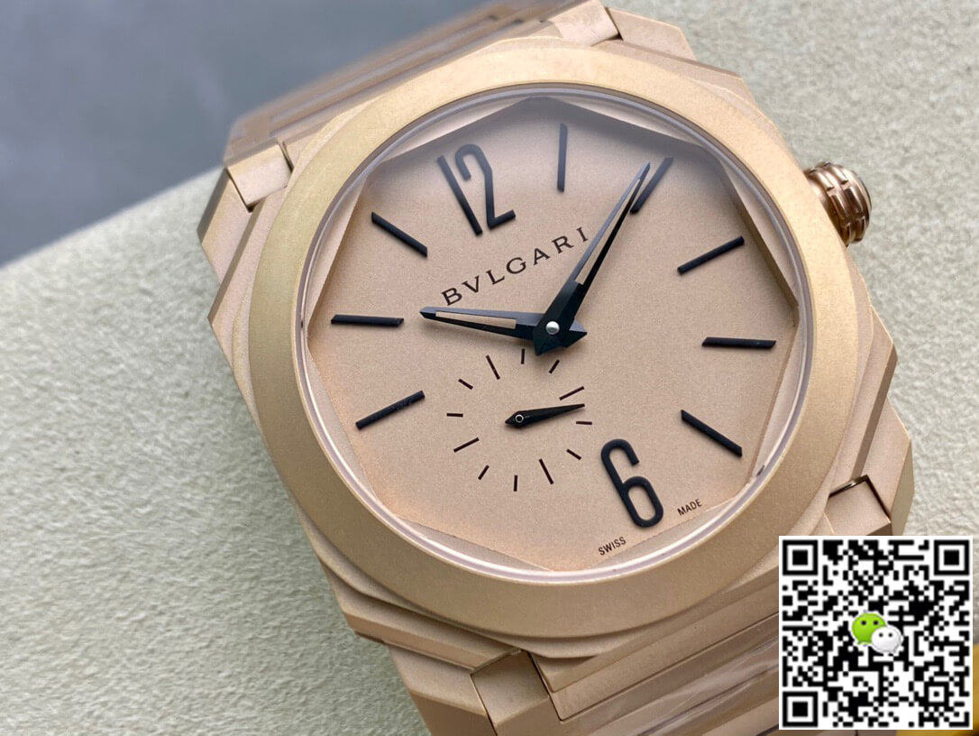 Replica Bvlgari Octo Finissimo 102912 40MM 11 Best Edition BV Factory Rose Gold