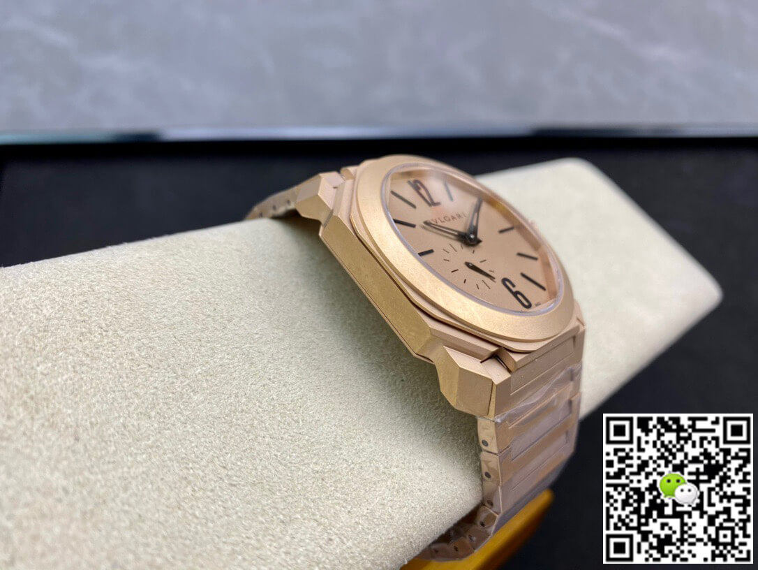 Replica Bvlgari Octo Finissimo 102912 40MM 11 Best Edition BV Factory Rose Gold