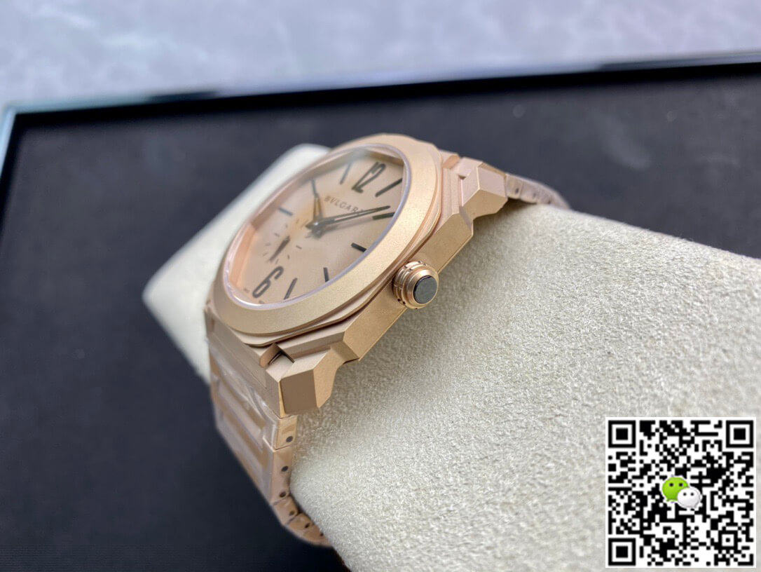 Replica Bvlgari Octo Finissimo 102912 40MM 11 Best Edition BV Factory Rose Gold