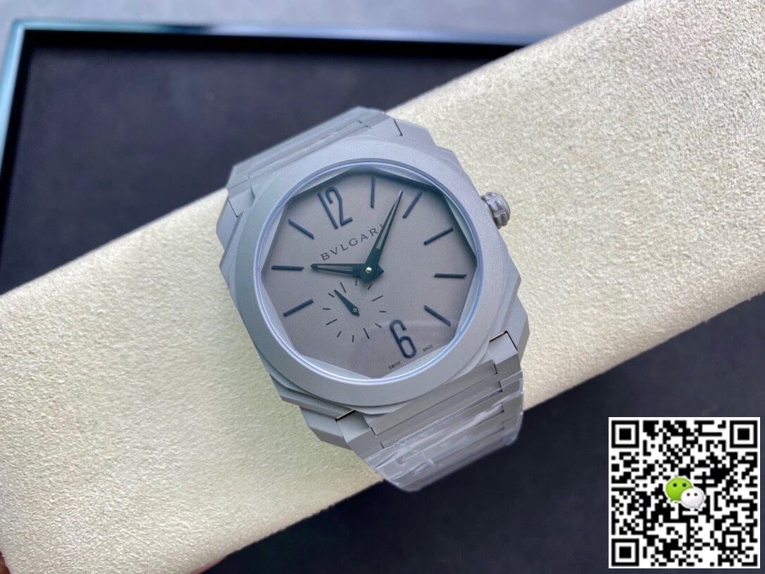 Replica Bvlgari Octo Finissimo 102713 BGO40C14TTXTAUTO 11 Best Edition BV Factory Silver Gray Dial