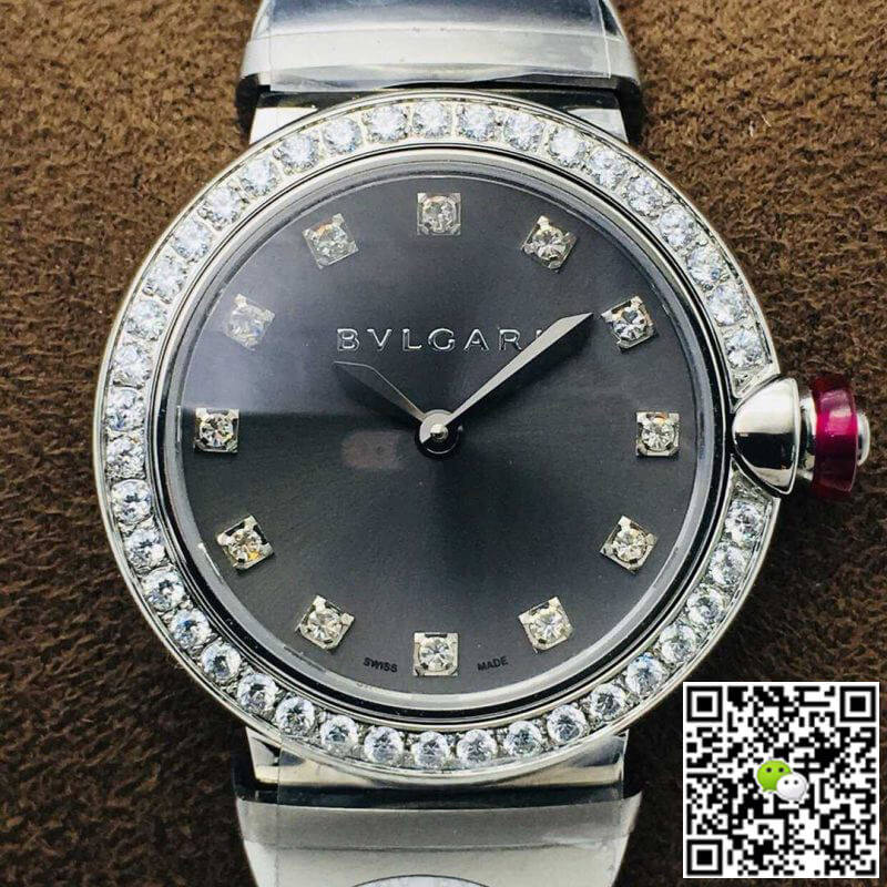 Replica Bvlgari LVCEA 11 Best Edition BV Factory Diamond Gray Dial