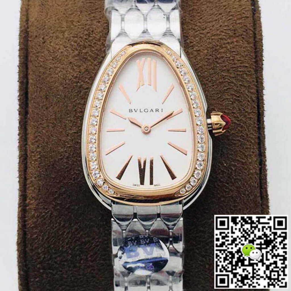 Replica Bvlgari Serpenti 103143 11 Best Edition BV Factory Rose Gold Diamond Bezel