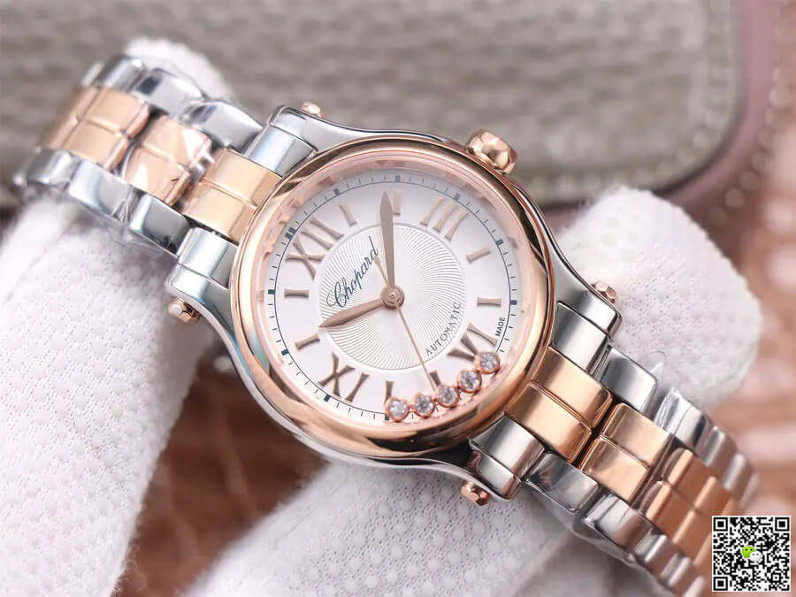 Replica Chopard Happy Diamonds 278573-6014 11 Best Edition YF Factory Rose Gold