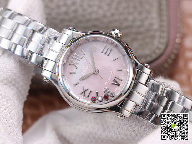 Replica Chopard Happy Sport 278573 11 Best Edition YF Factory Pink Dial