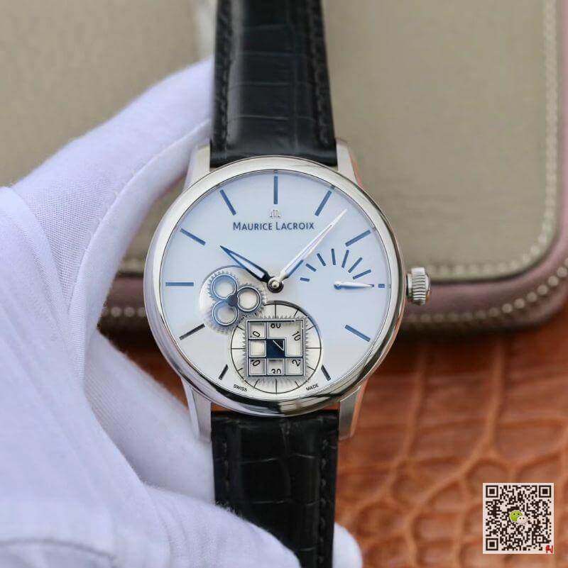 Replica Maurice Lacroix Masterpiece MP7158-SS001-301-1 Square Wheel AM Factory 11 Best Edition Swiss ML156 White Dial