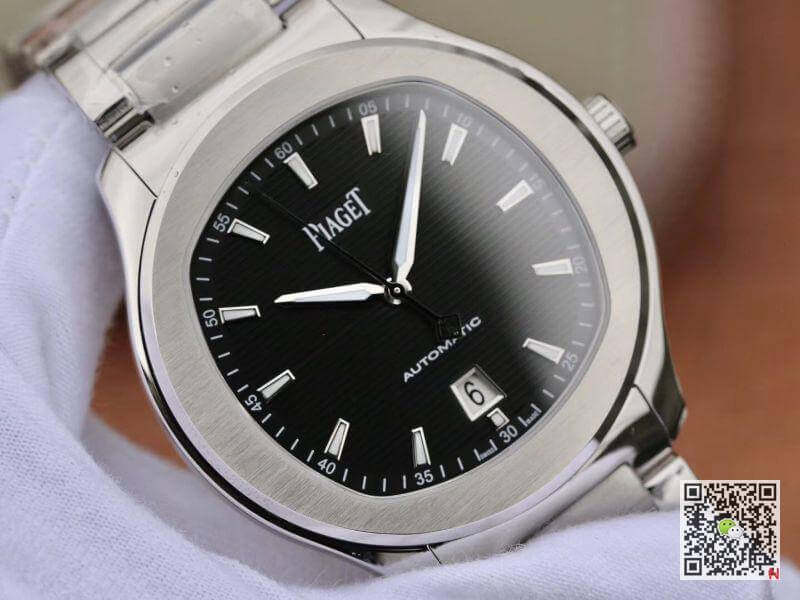 Replica Piaget Polo’ S G0A41003 MKS Factory 11 Best Edition Black Textured Dial On Stainless Steel Bracelet Swiss ETA 1110