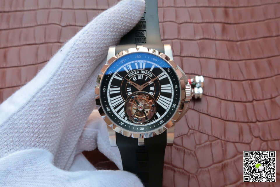 Replica Roger Dubuis Hommage Tourbillon 11 Best Edition JB Factory Rose Gold