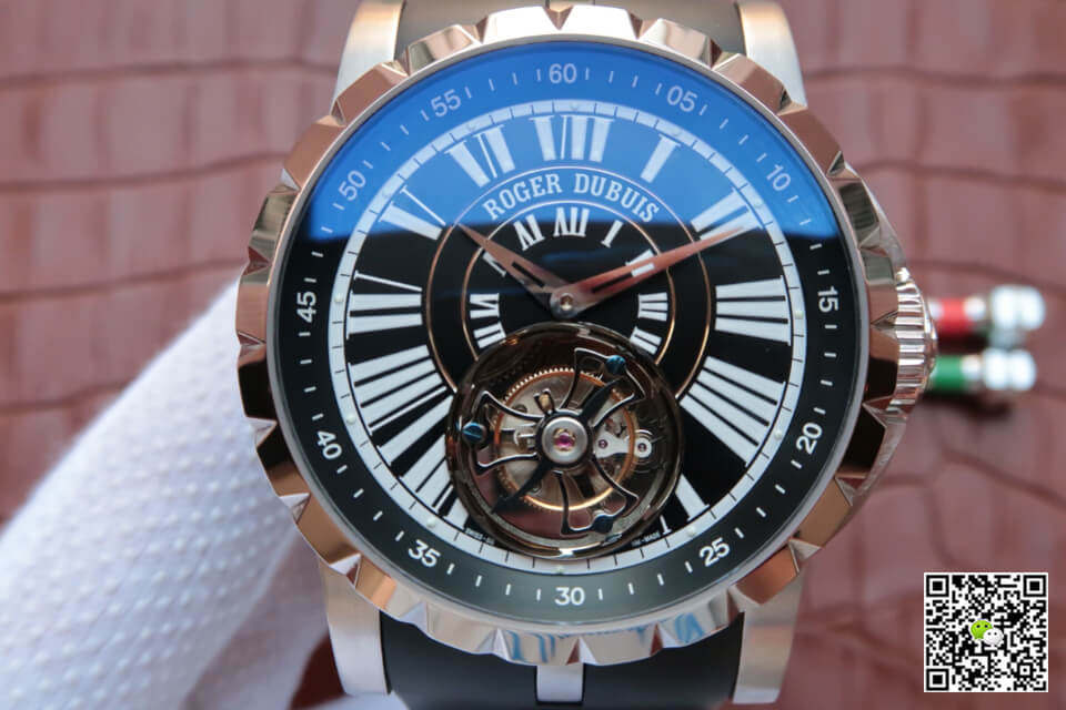 Replica Roger Dubuis Hommage Tourbillon 11 Best Edition JB Factory Rose Gold