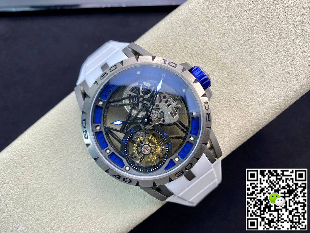 Replica Roger Dubuis Excalibur RDDBEX0479 11 Best Edition BBR Factory Tourbillon Rubber Strap