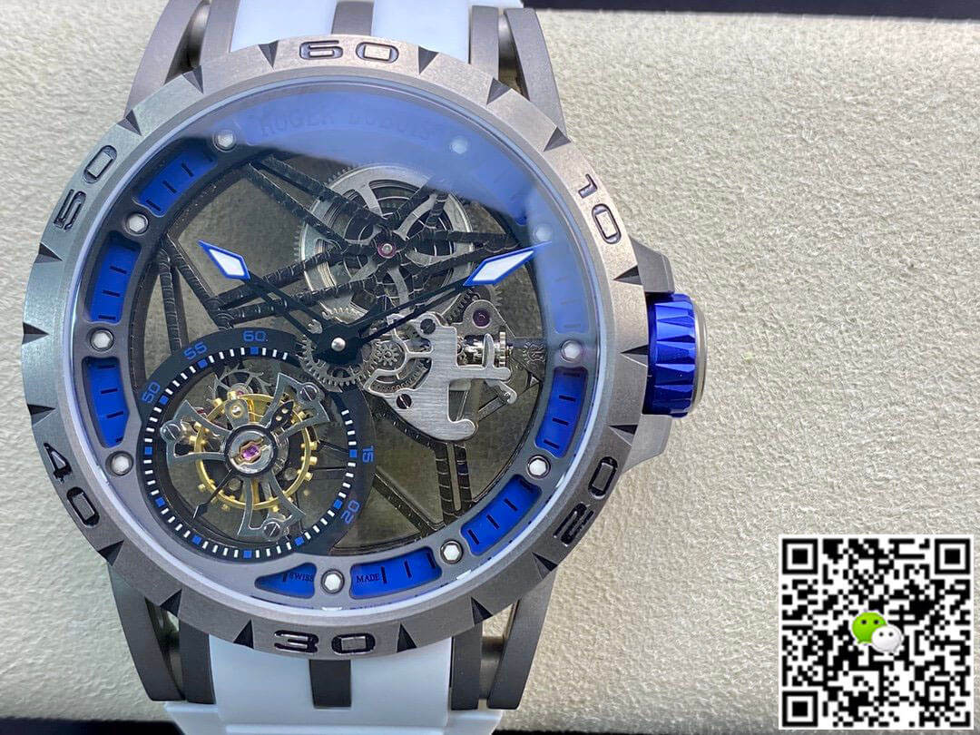 Replica Roger Dubuis Excalibur RDDBEX0479 11 Best Edition BBR Factory Tourbillon Rubber Strap