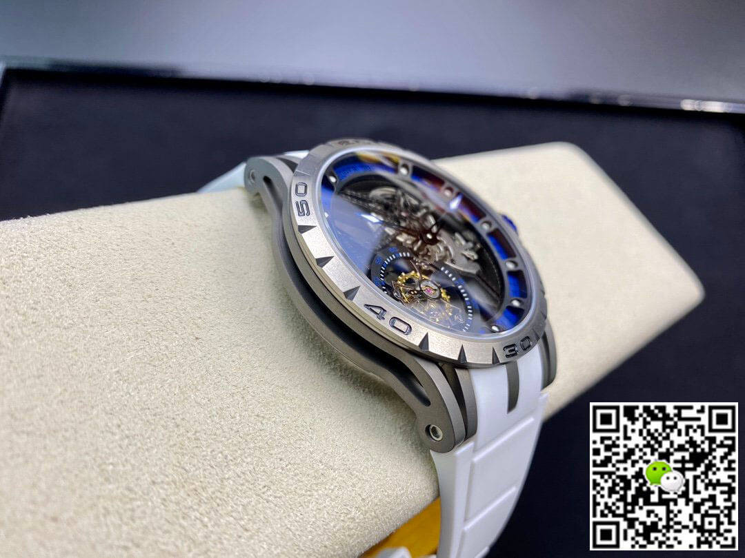 Replica Roger Dubuis Excalibur RDDBEX0479 11 Best Edition BBR Factory Tourbillon Rubber Strap