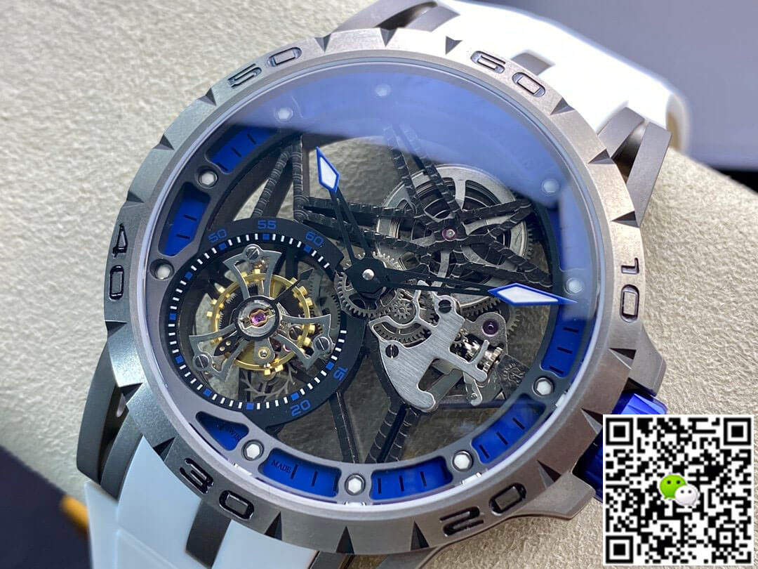 Replica Roger Dubuis Excalibur RDDBEX0479 11 Best Edition BBR Factory Tourbillon Rubber Strap