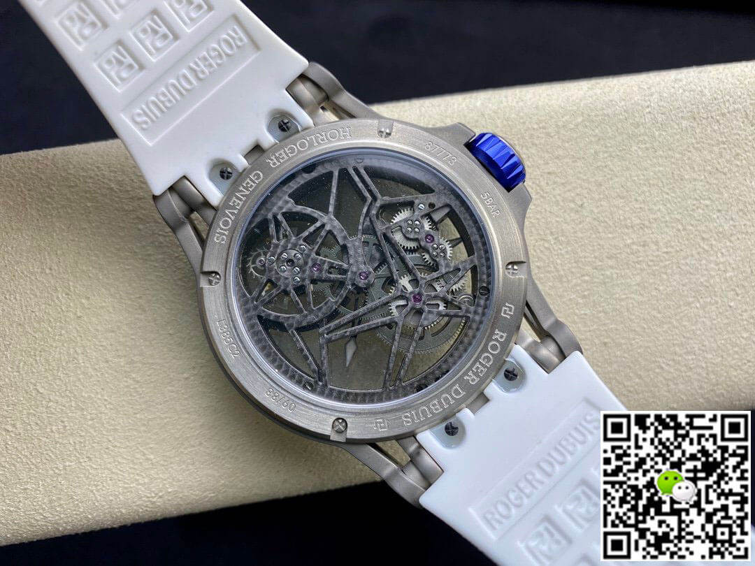 Replica Roger Dubuis Excalibur RDDBEX0479 11 Best Edition BBR Factory Tourbillon Rubber Strap