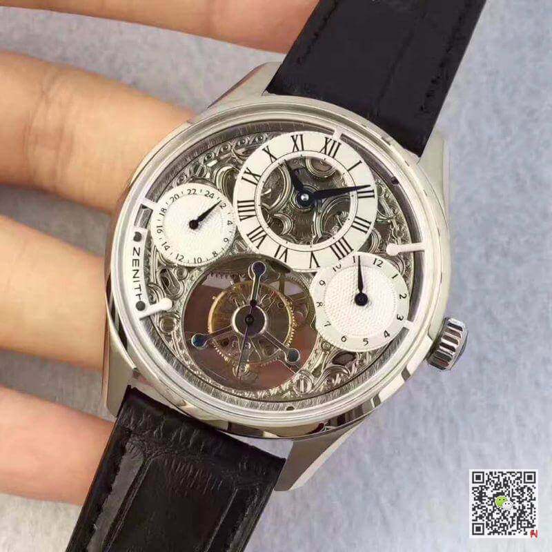 Replica Zenith EP Calender Skeleton Tourbillon RGLE 11 Best Edition Swiss Tourbillon