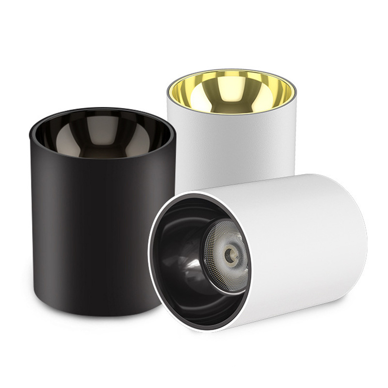 IP65 Waterproof Aluminum LED Indoor Surface Mounted Round Office Downlights