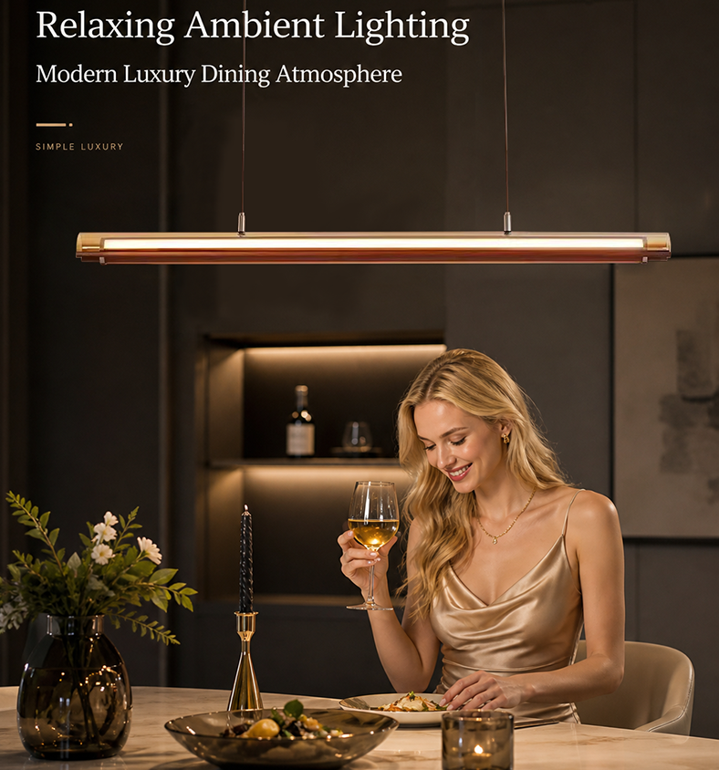 Indoor office dinner room pendant up and down led linear lights
