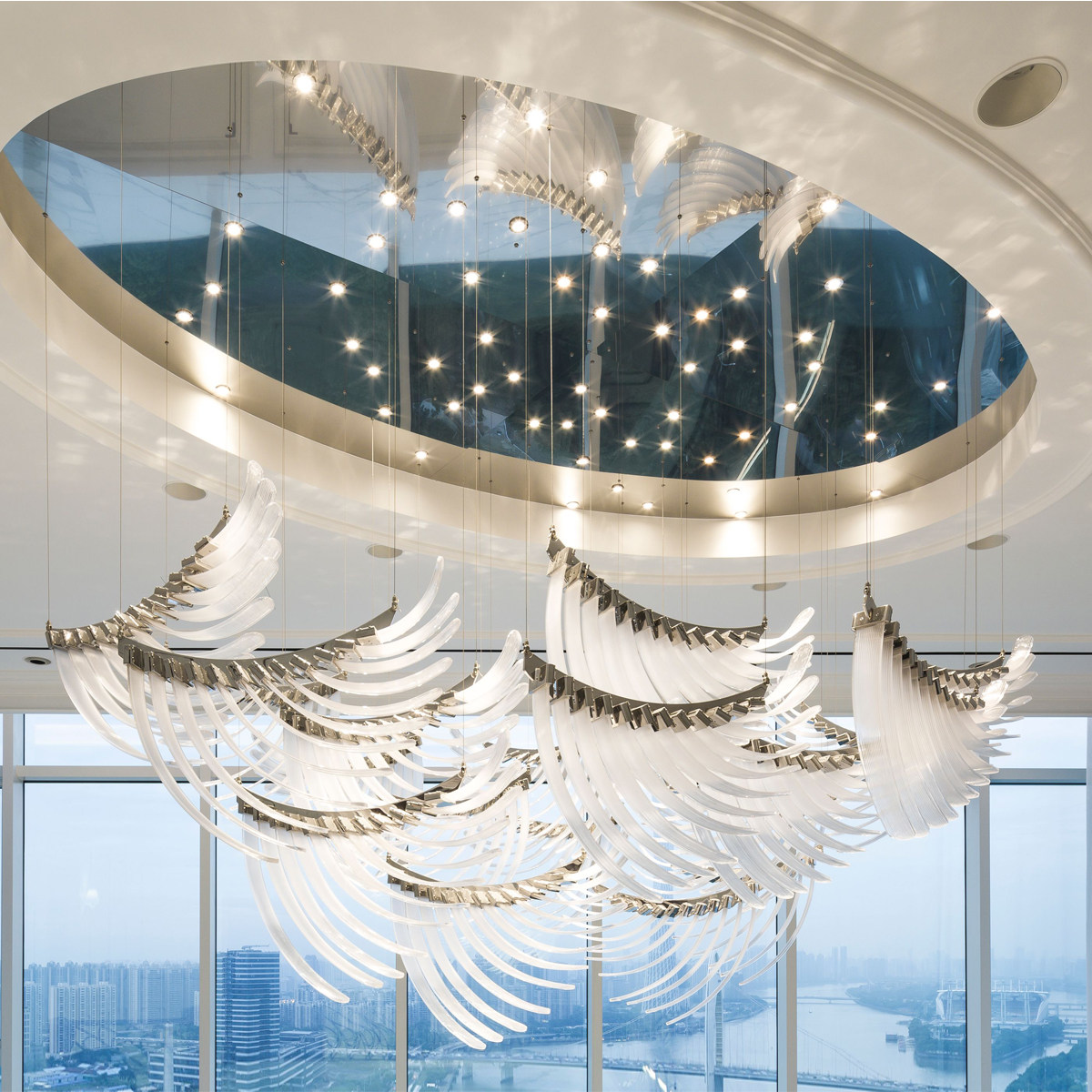 2020 new design chandelier european styl ceiling Long form dream glass chandelier_algz_1600693970349