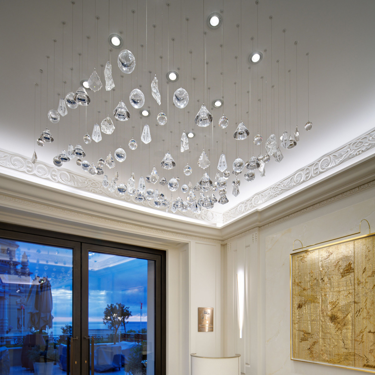 2020 new hotel project design ceiling led chandelier contemporary art glass chandelier luxury lamp_algz_1600762570261