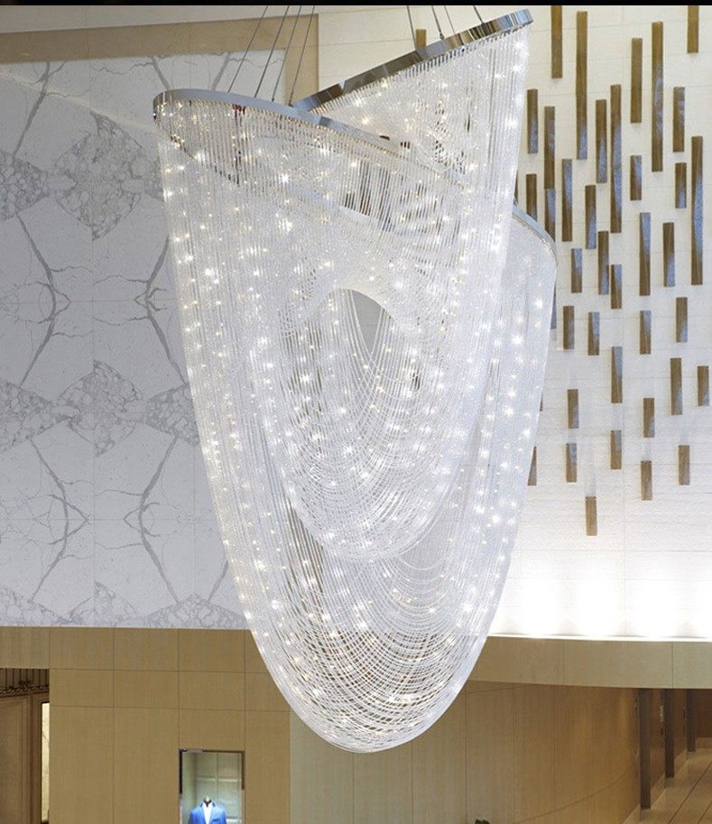 2022 hot sale hotel project luxury modern crystal light  custom decoration modern Big project chandelier pendant_algz_1600687691027