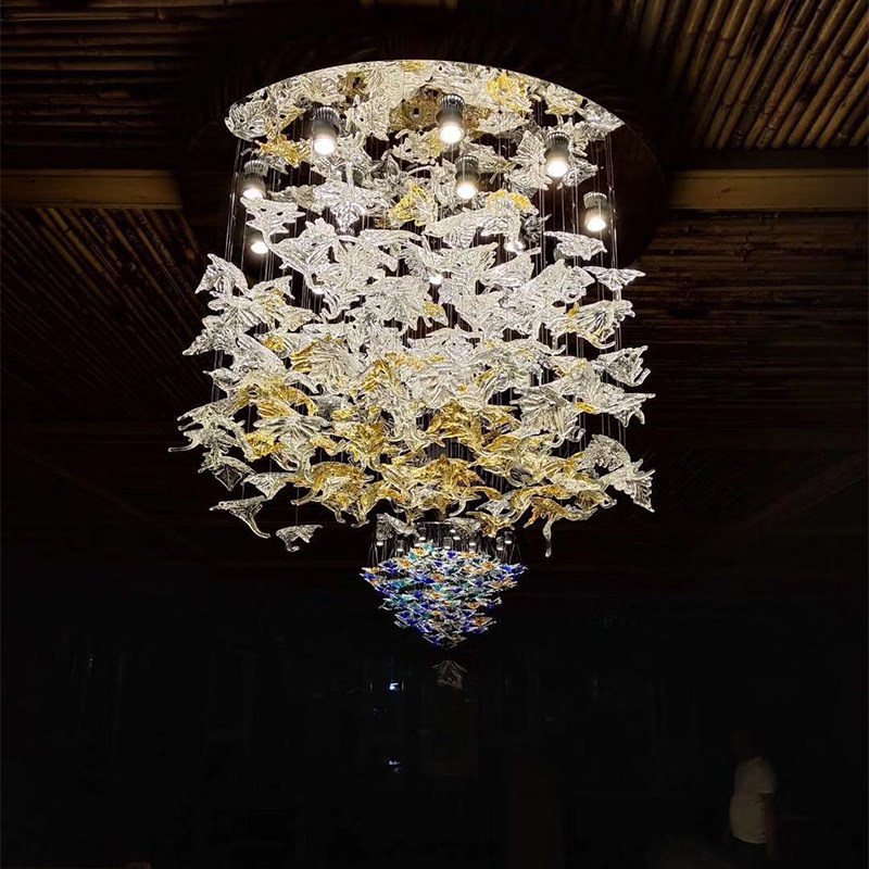 Attractive art glass big modern luxury chandelier for factory price chandeliers ceiling luxury_algz_62331835822