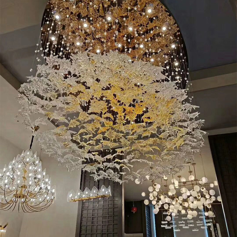 Attractive art glass big modern luxury chandelier for factory price chandeliers ceiling luxury_algz_62331835822