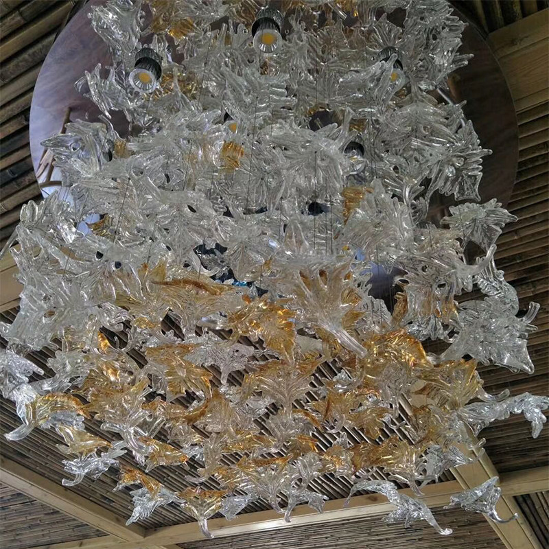 Attractive art glass big modern luxury chandelier for factory price chandeliers ceiling luxury_algz_62331835822