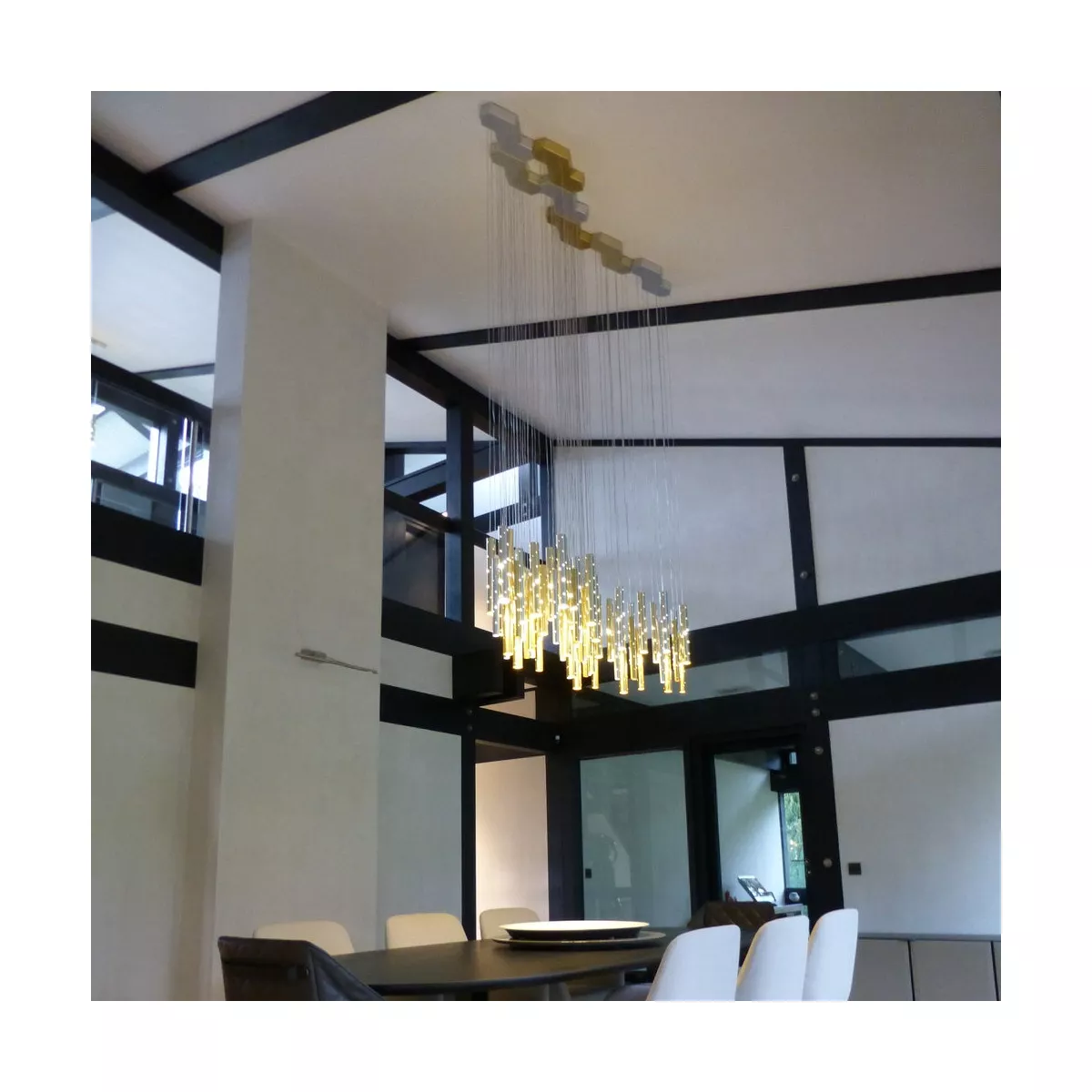 contemporary ceiling luxury lighting for hotel lobby stainless steel modern pendant light_algz_1600705785938