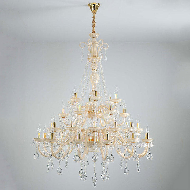 Big Chandelier Lighting Stairway High Ceiling Chandeliers Lighting Fixture Lamp Staircase Chandelier Crystal Light Living Room_algz_62380245908