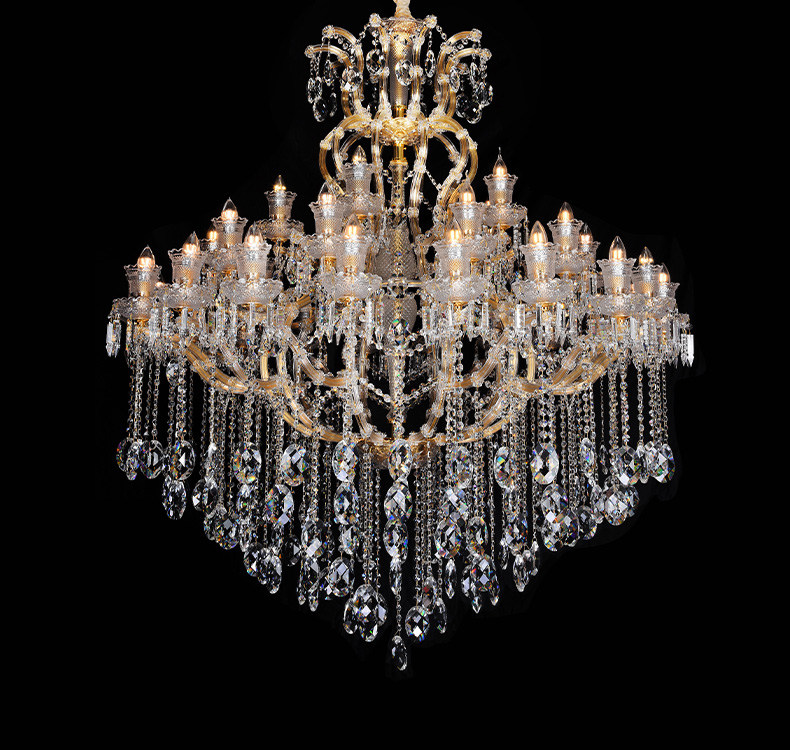 classic European Maria Theresa crystal chandelier luxury with 3 arms and led lamps pendant lights_algz_1600632074168