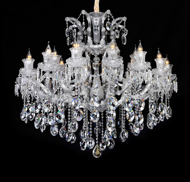 classic European Maria Theresa crystal chandelier luxury with 3 arms and led lamps pendant lights_algz_1600632074168